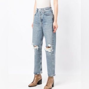 AGOLDE distressed boyfriend-fit jeans